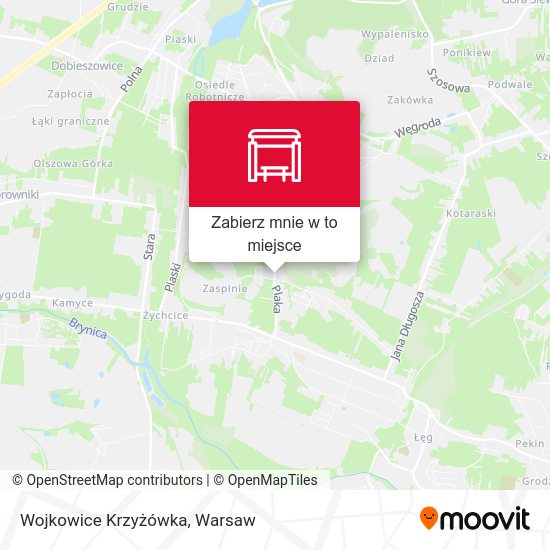 Mapa Wojkowice Krzyżówka