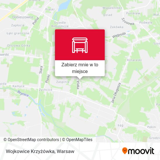 Mapa Wojkowice Krzyżówka