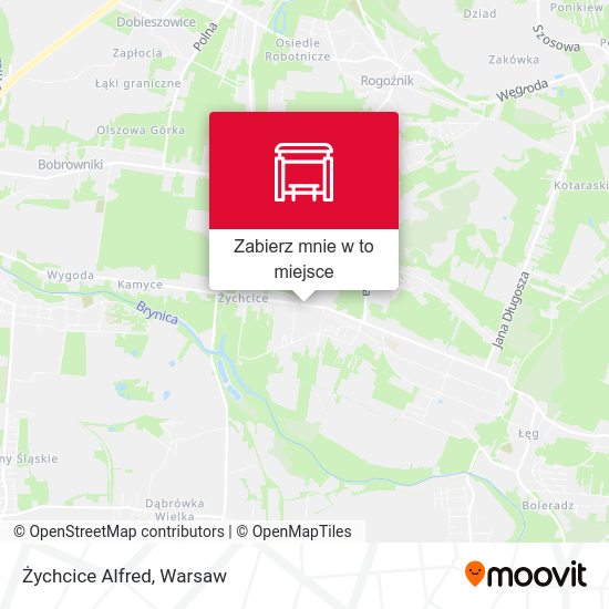 Mapa Żychcice Alfred