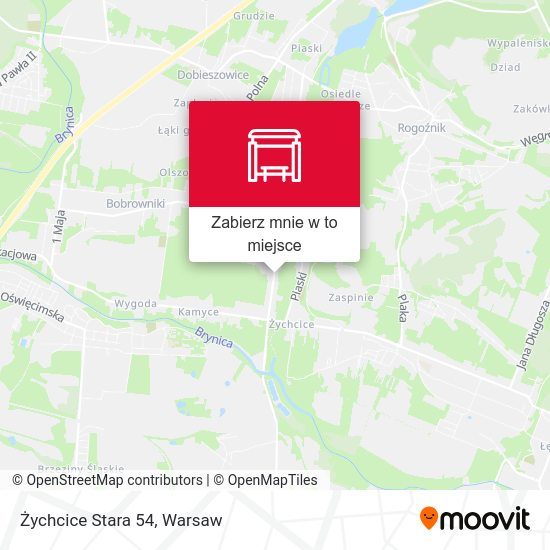 Mapa Żychcice Stara 54