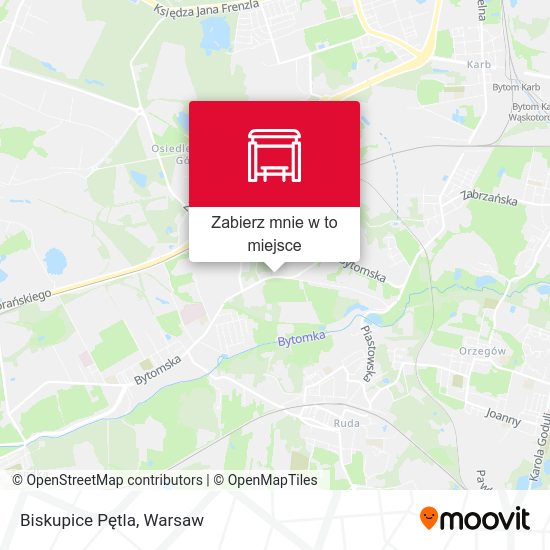 Mapa Biskupice Pętla