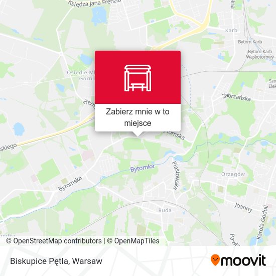 Mapa Biskupice Pętla