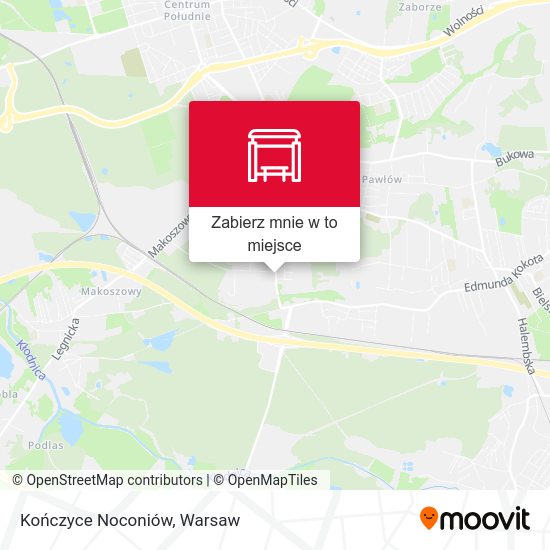 Mapa Kończyce Noconiów