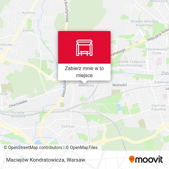 Mapa Maciejów Kondratowicza