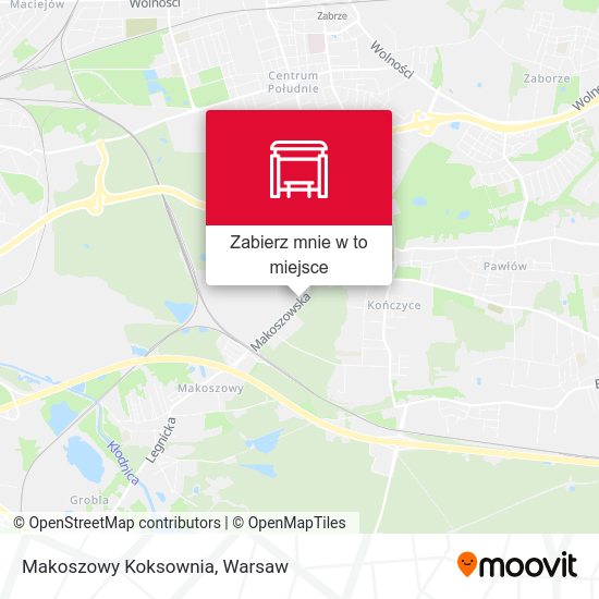 Mapa Makoszowy Koksownia