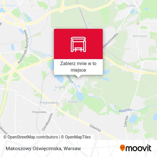 Mapa Makoszowy Oświęcimska