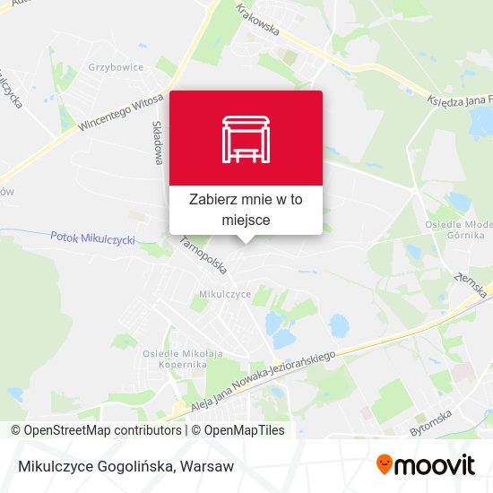 Mapa Mikulczyce Gogolińska