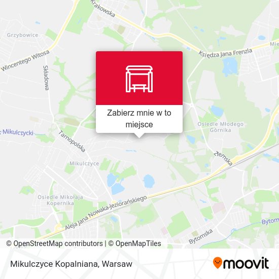 Mapa Mikulczyce Kopalniana