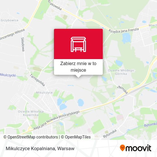 Mapa Mikulczyce Kopalniana