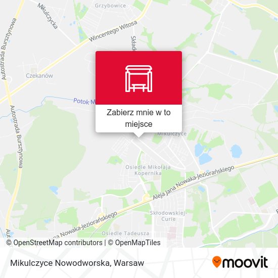 Mapa Mikulczyce Nowodworska