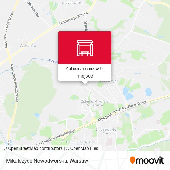 Mapa Mikulczyce Nowodworska