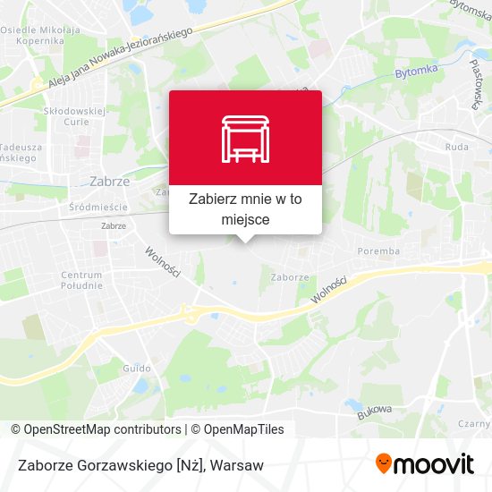 Mapa Zaborze Gorzawskiego [Nż]