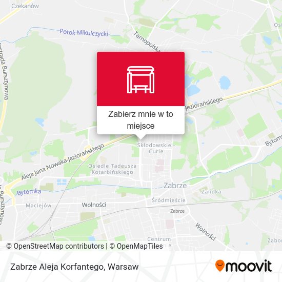 Mapa Zabrze Aleja Korfantego