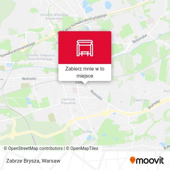 Mapa Zabrze Brysza