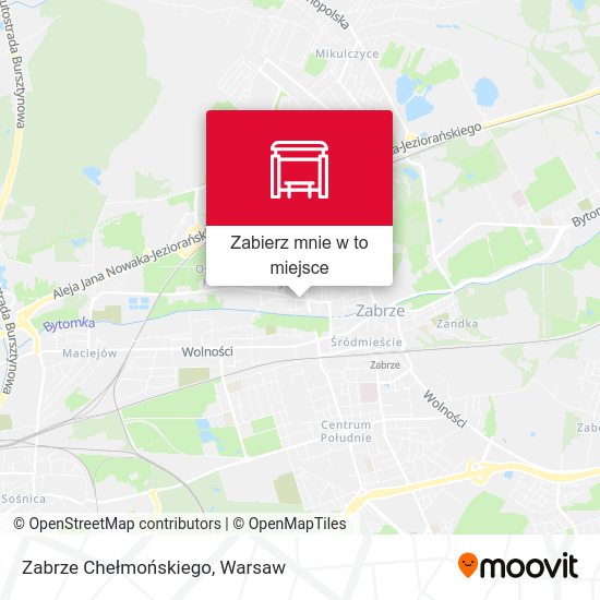 Mapa Zabrze Chełmońskiego