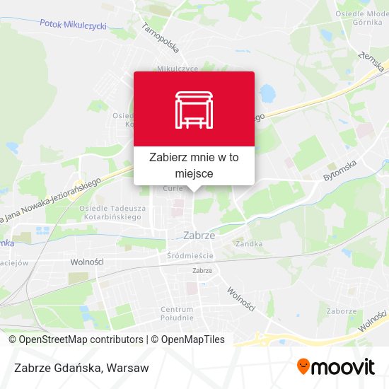 Mapa Zabrze Gdańska