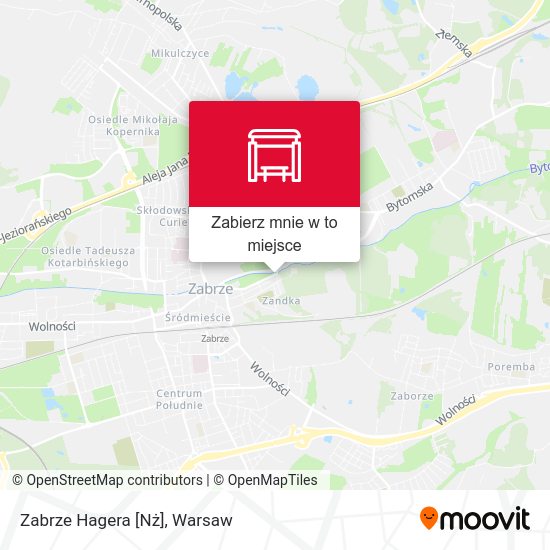 Mapa Zabrze Hagera [Nż]