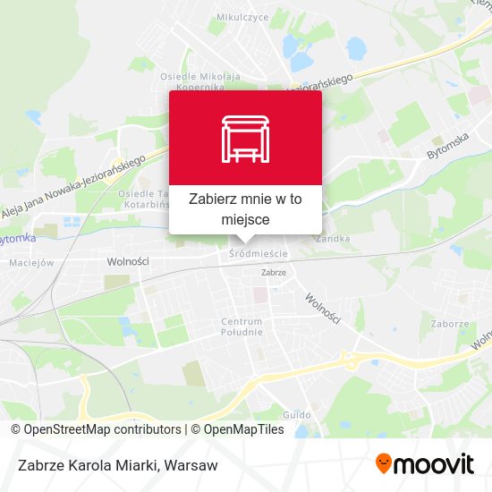 Mapa Zabrze Karola Miarki