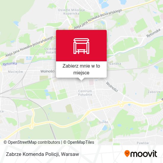 Mapa Zabrze Komenda Policji