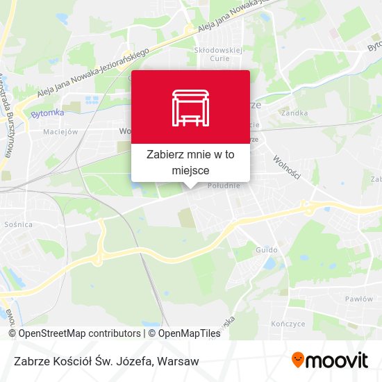 Mapa Zabrze Kościół Św. Józefa