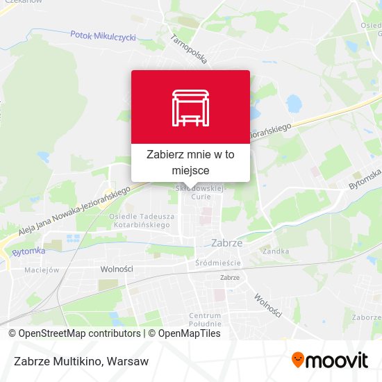 Mapa Zabrze Multikino