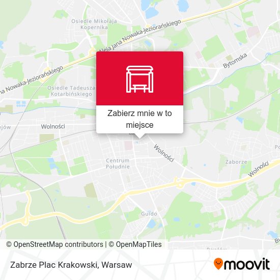 Mapa Zabrze Plac Krakowski