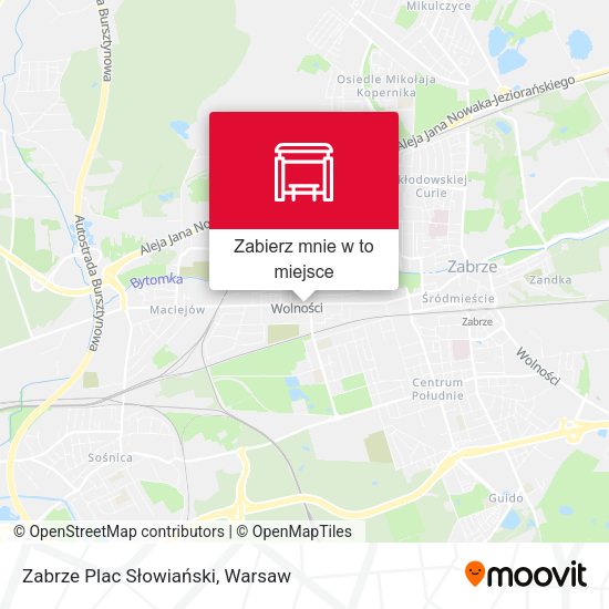 Mapa Zabrze Plac Słowiański