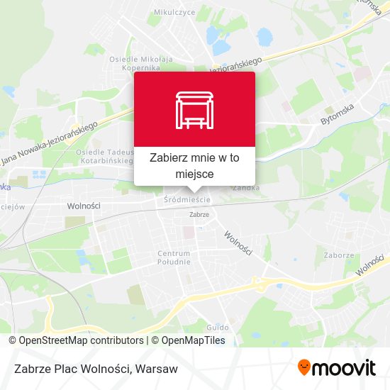 Mapa Zabrze Plac Wolności