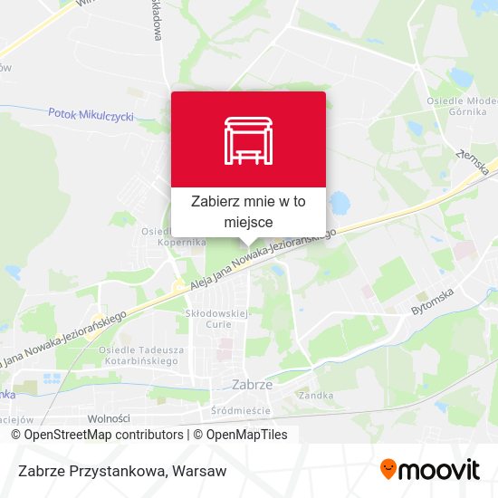 Mapa Zabrze Przystankowa