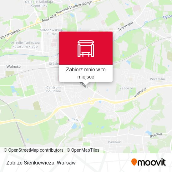 Mapa Zabrze Sienkiewicza