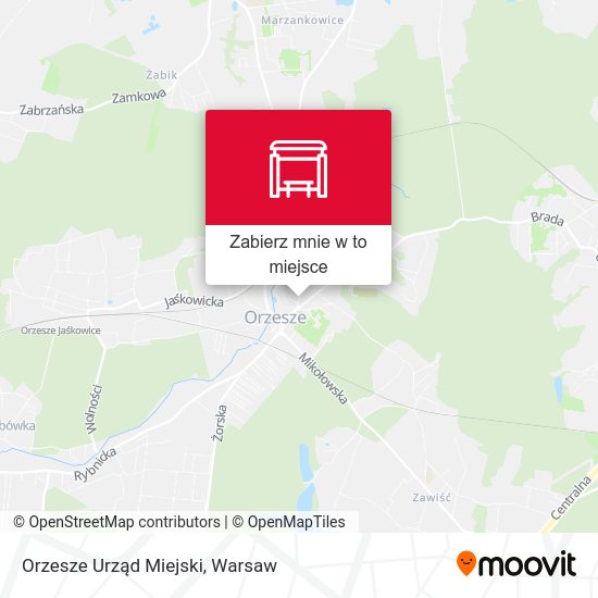 Mapa Orzesze Urząd Miejski