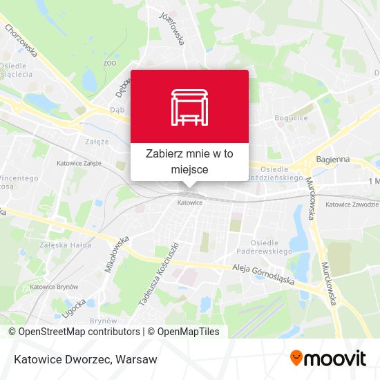 Mapa Katowice Dworzec