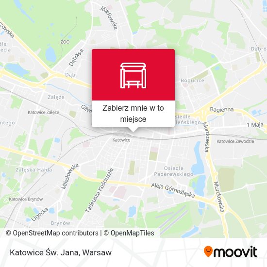 Mapa Katowice Św. Jana