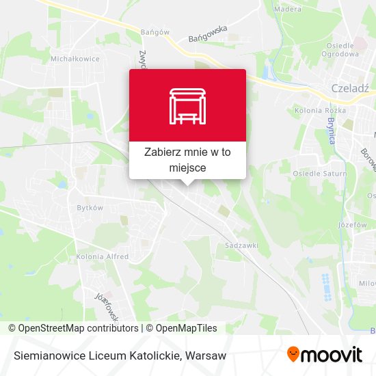 Mapa Siemianowice Liceum Katolickie