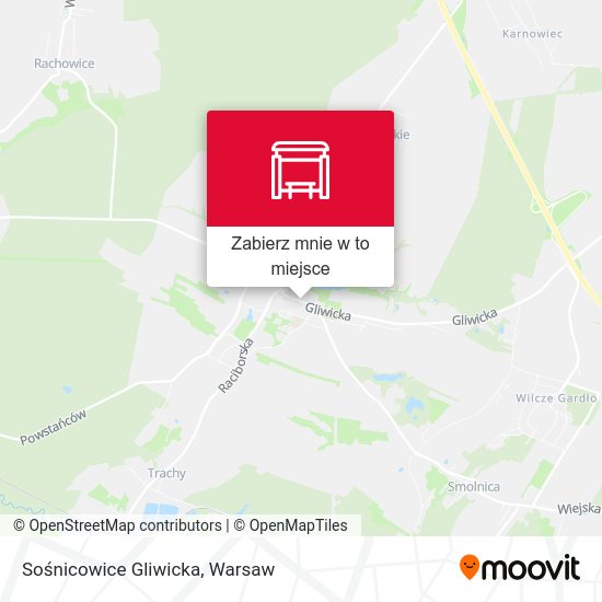 Mapa Sośnicowice Gliwicka