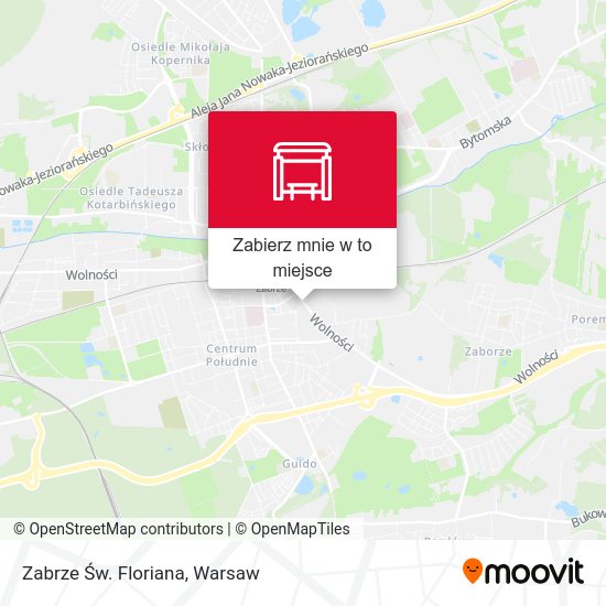 Mapa Zabrze Św. Floriana