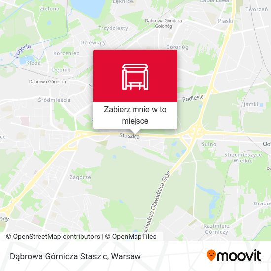 Mapa Dąbrowa Górnicza Staszic