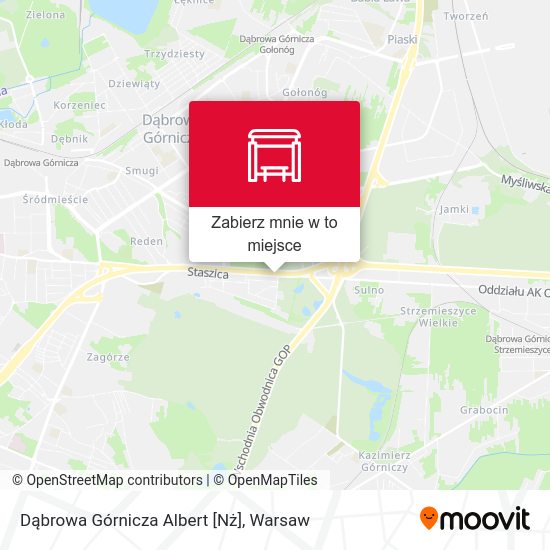 Mapa Dąbrowa Górnicza Albert [Nż]