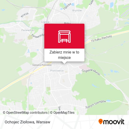 Mapa Ochojec Ziołowa