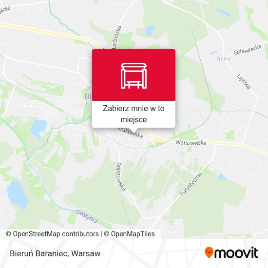 Mapa Bieruń Baraniec