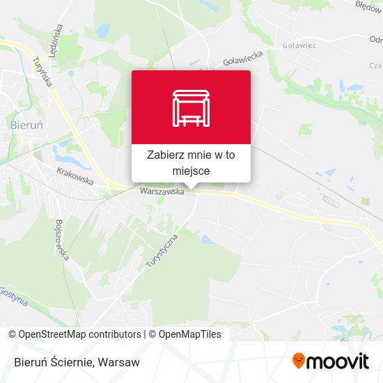 Mapa Bieruń Ściernie