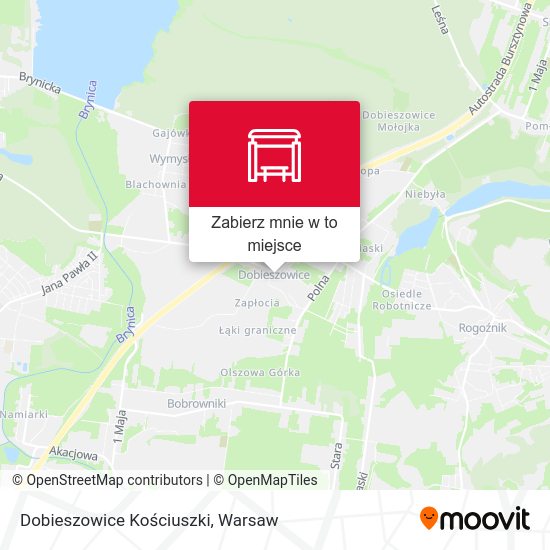 Mapa Dobieszowice Kościuszki