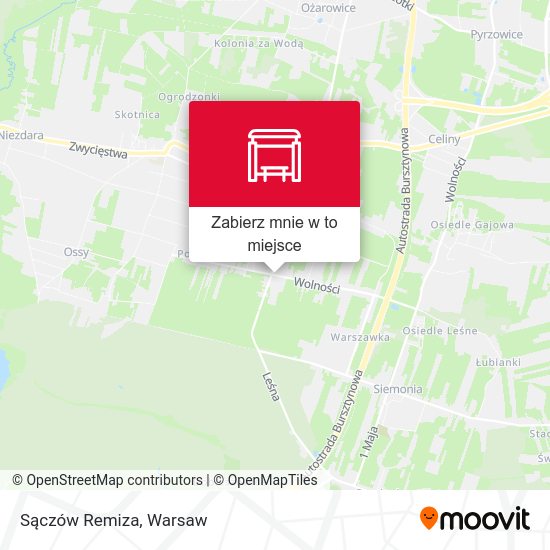 Mapa Sączów Remiza