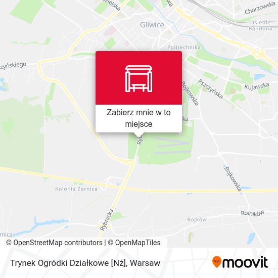 Mapa Trynek Ogródki Działkowe [Nż]