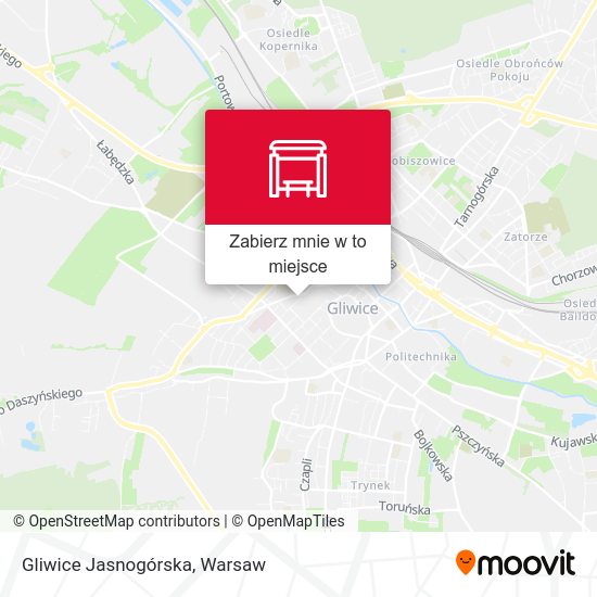 Mapa Gliwice Jasnogórska