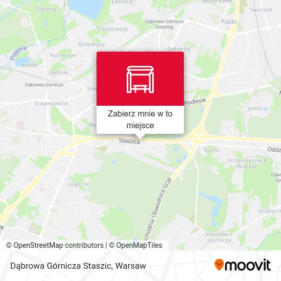 Mapa Dąbrowa Górnicza Staszic