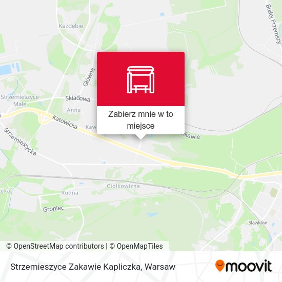 Mapa Strzemieszyce Zakawie Kapliczka