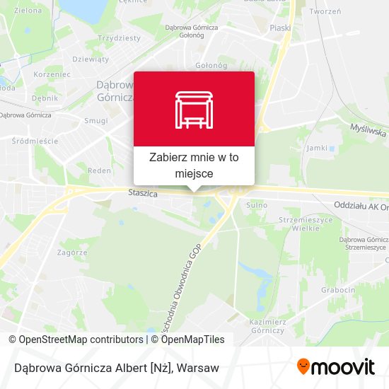 Mapa Dąbrowa Górnicza Albert [Nż]