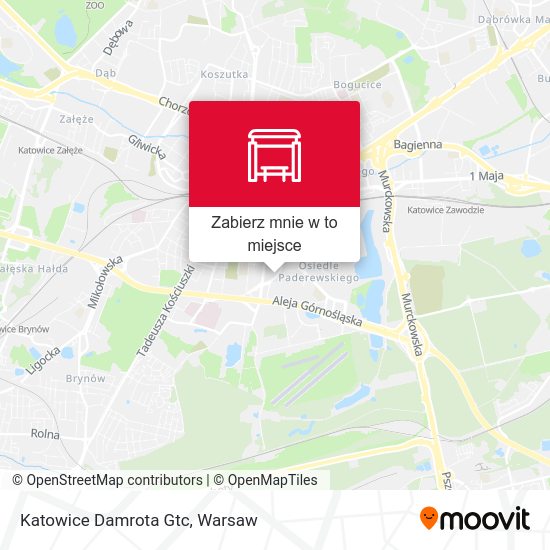 Mapa Katowice Damrota Gtc