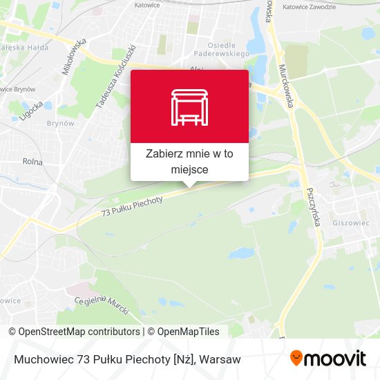 Mapa Muchowiec 73 Pułku Piechoty [Nż]